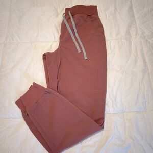 FIGS Zamora High Waisted Jogger Scrub Pants S Mauve